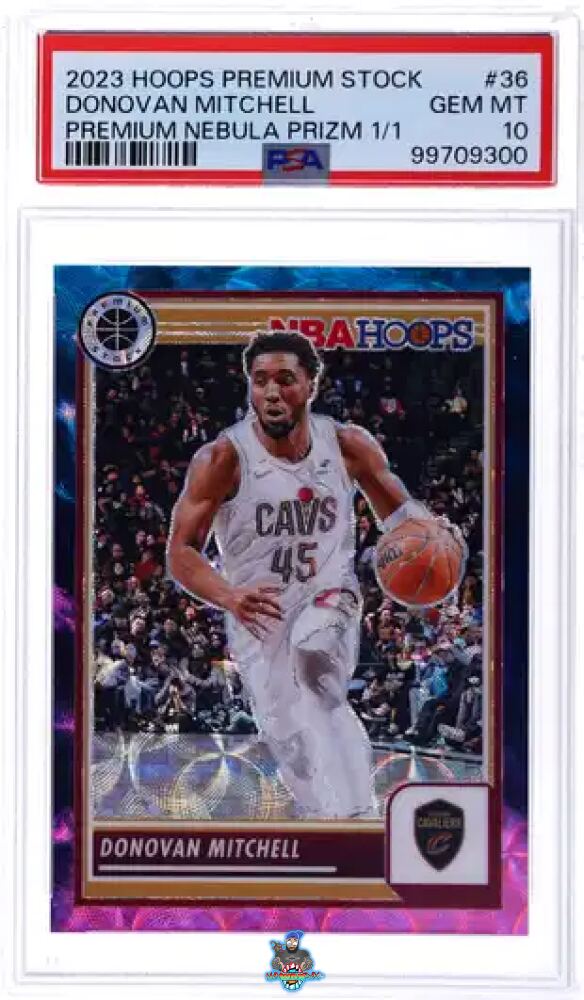 2023 Hoops Premium Stock Premium Nebula Prizm Donovan Mitchell #36 /1
