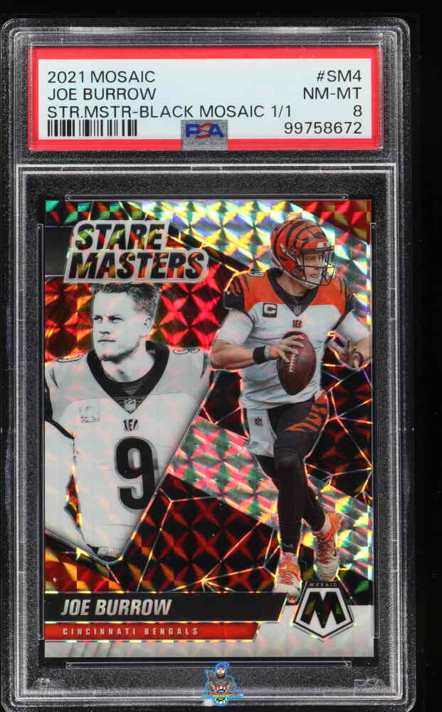 2021 Panini Mosaic Stare Masters Black Mosaic Joe Burrow #4 /1