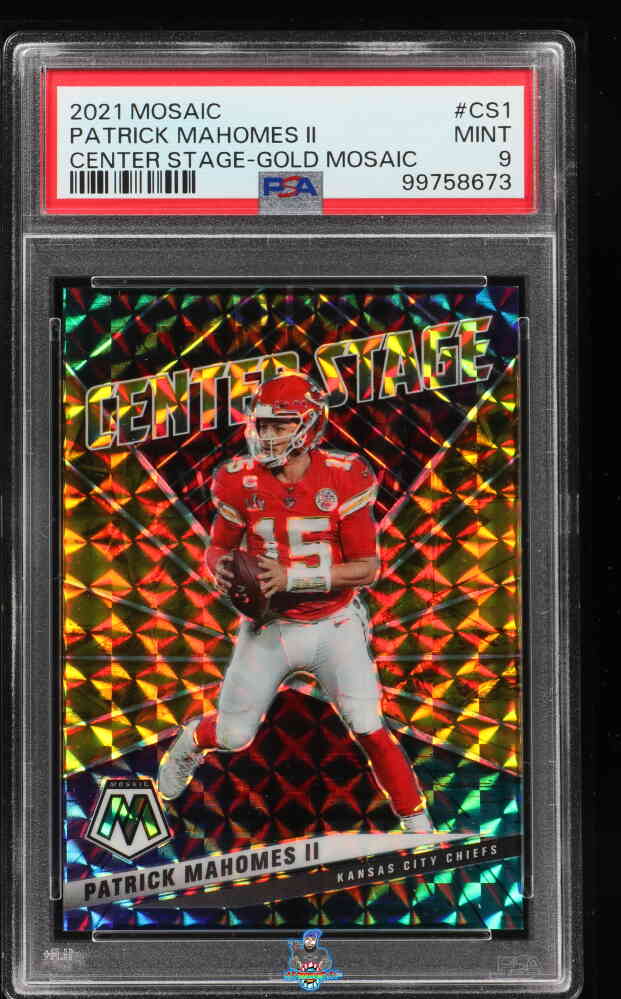 2021 Panini Mosaic Center Stage Gold Mosaic Patrick Mahomes II #1 /10