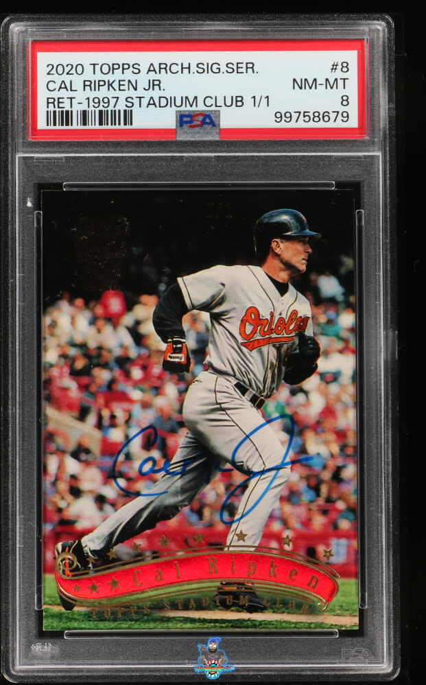 2020 Topps Archives Signature Series '97 Stadium Club Cal Ripken Jr. #8 /1