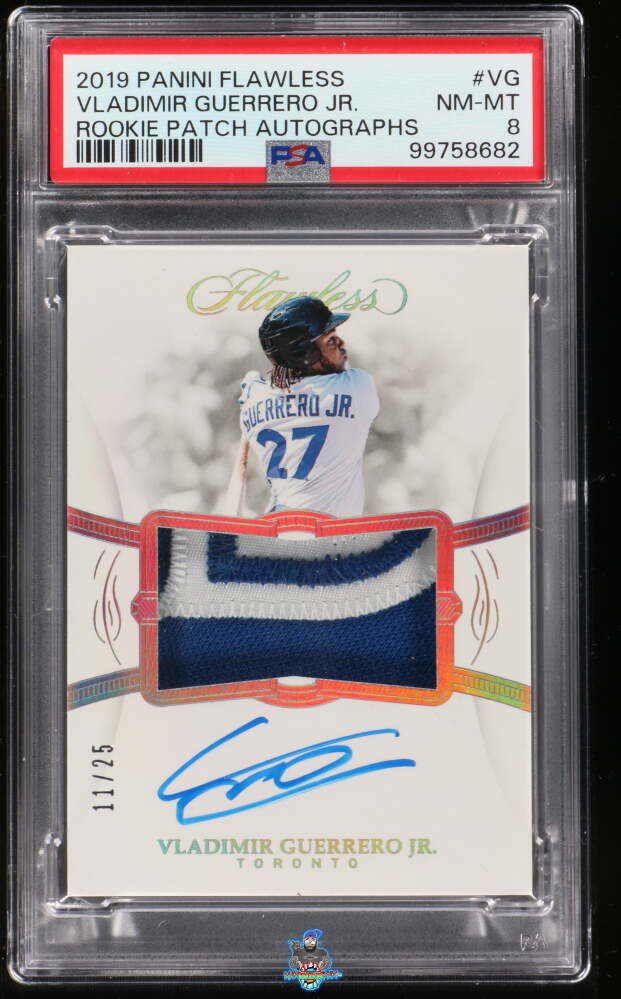 2019 Panini Flawless Rookie Patch Autograph Vladimir Guerrero Jr. #1 /25