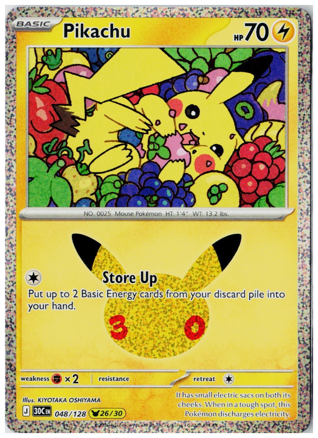 2026 Pokemon ME: 30th Celebration #043 Pikachu