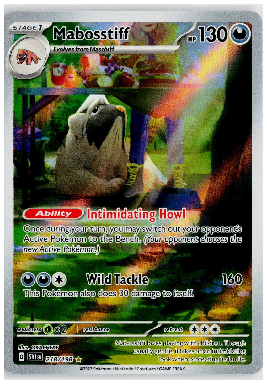 Pokemon 2023 SV01: Scarlet & Violet Base Set #218 Mabosstiff