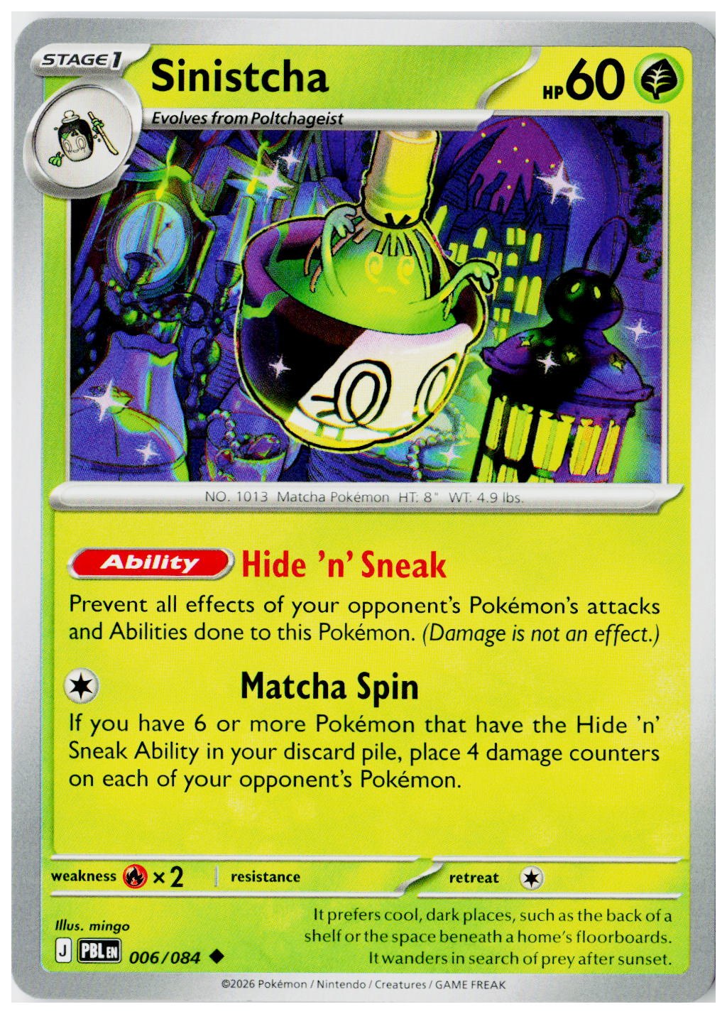 ME05: Pitch Black #006/084 Sinistcha