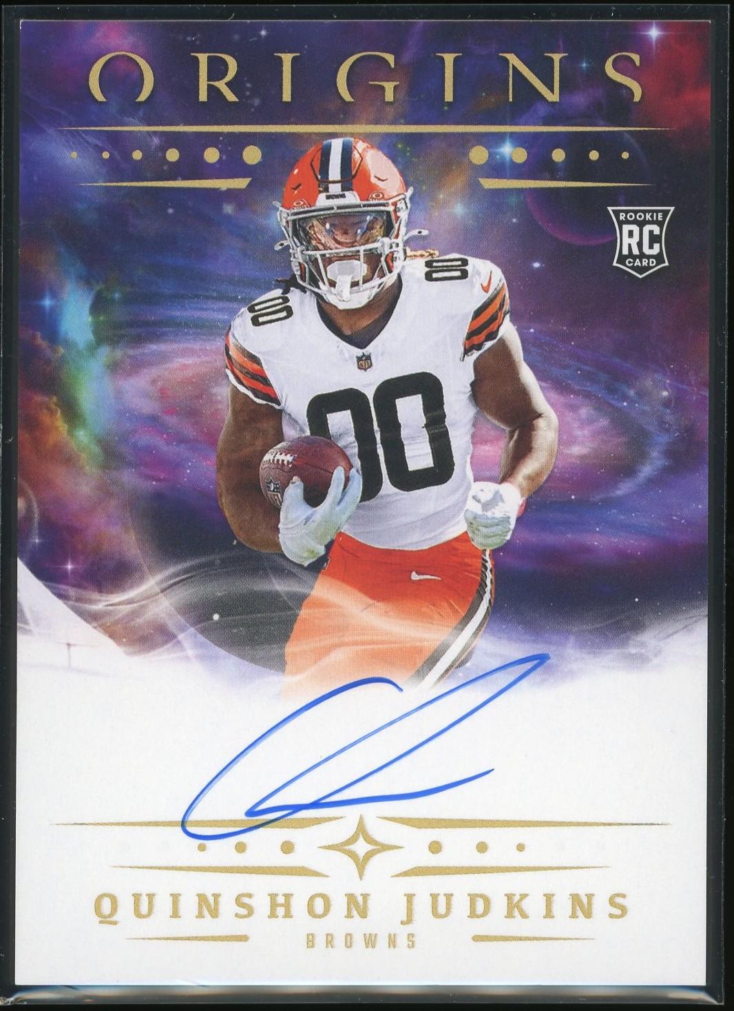 2025 Panini Origins Football Quinshon Judkins #RA-QJU