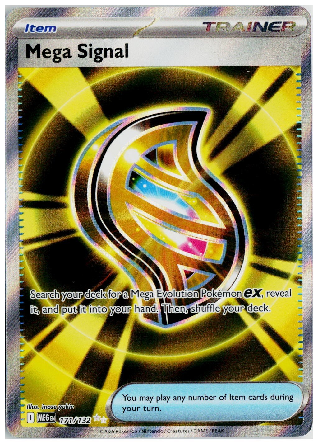 2025 Pokemon ME01: Mega Evolution #171 Mega Signal