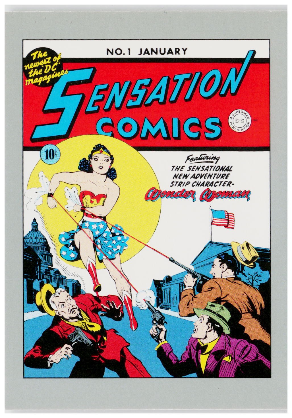 1992 Impel DC Cosmic #174 Sensation Comics #1