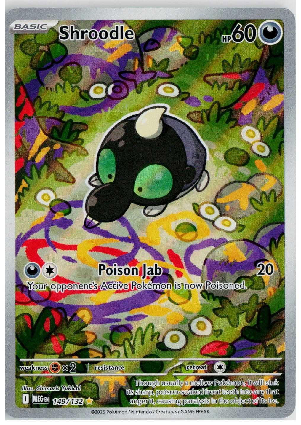 2025 Pokemon ME01: Mega Evolution #149 Shroodle