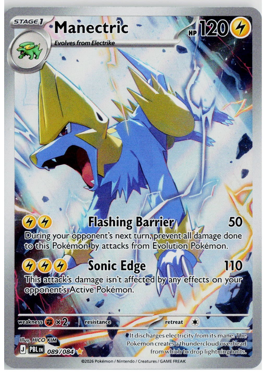 2026 Pokemon ME05: Pitch Black #089 Manectric