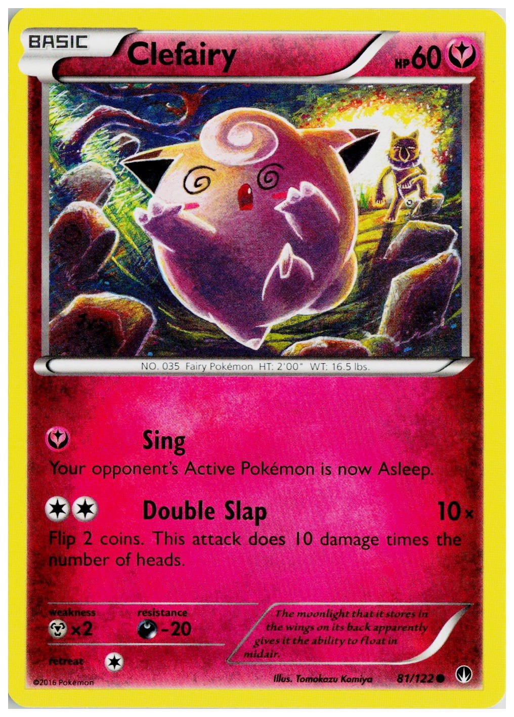 2016 Pokemon XY - BREAKpoint #81 Clefairy