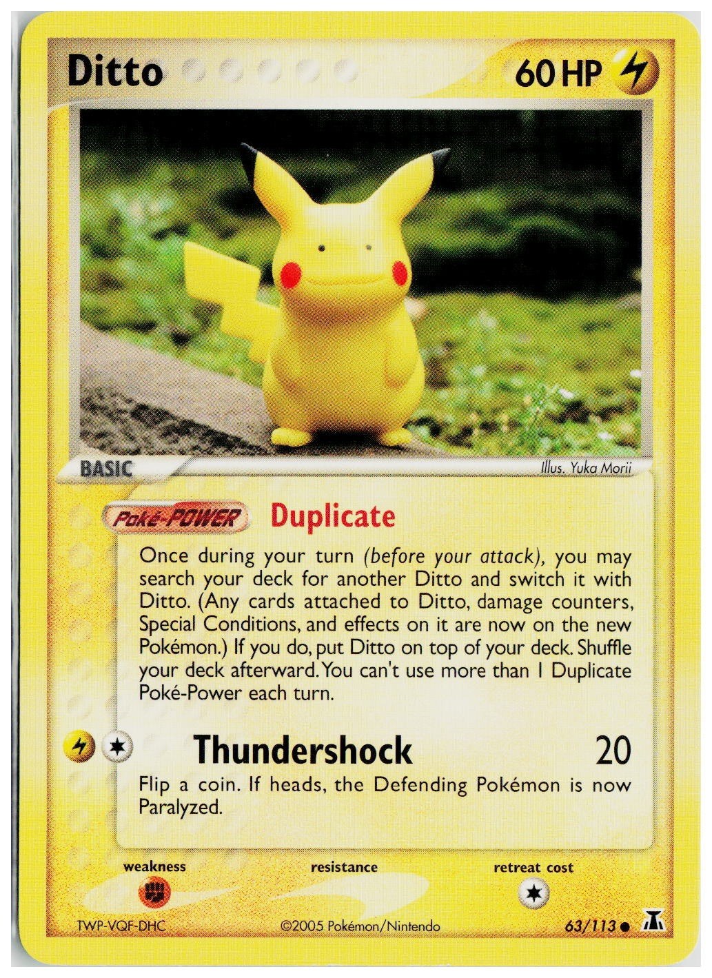 2005 Pokemon EX Delta Species #063 Ditto