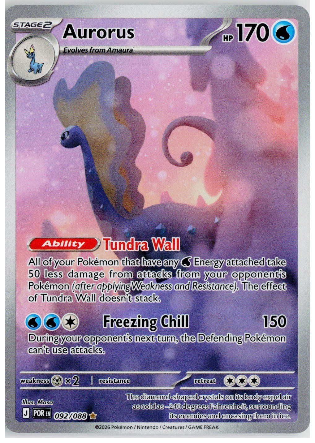 2026 Pokemon ME03: Perfect Order #092 Aurorus