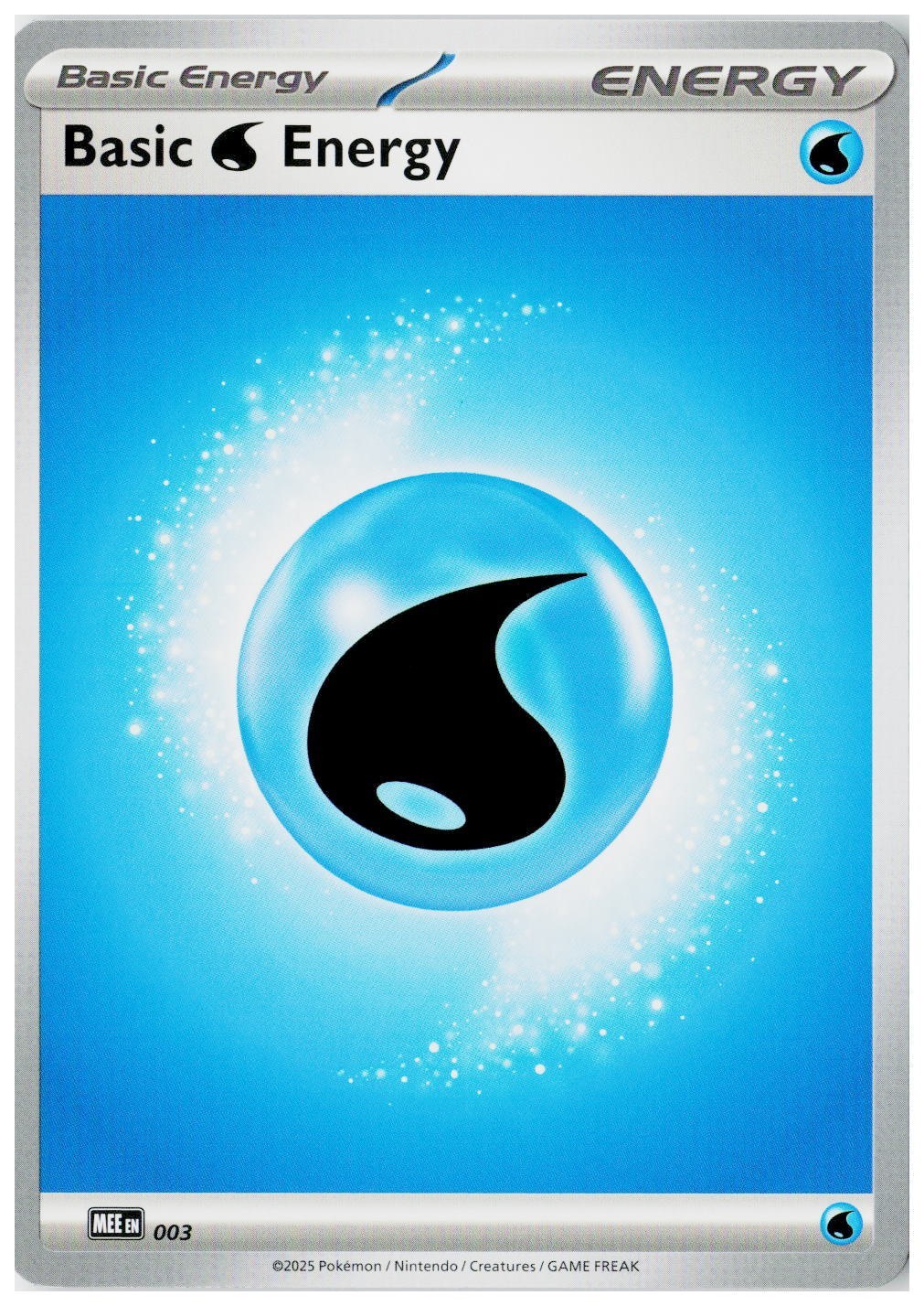 2026 Pokemon MEE: Mega Evolution Energies #3 Basic Water Energy
