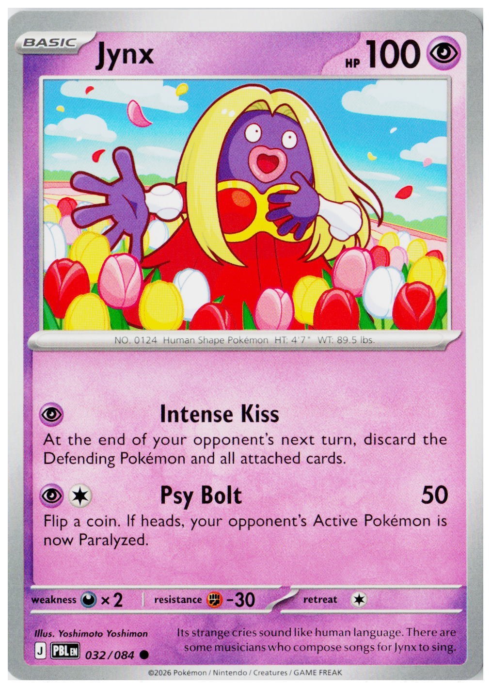 2026 Pokemon ME05: Pitch Black #032 Jynx