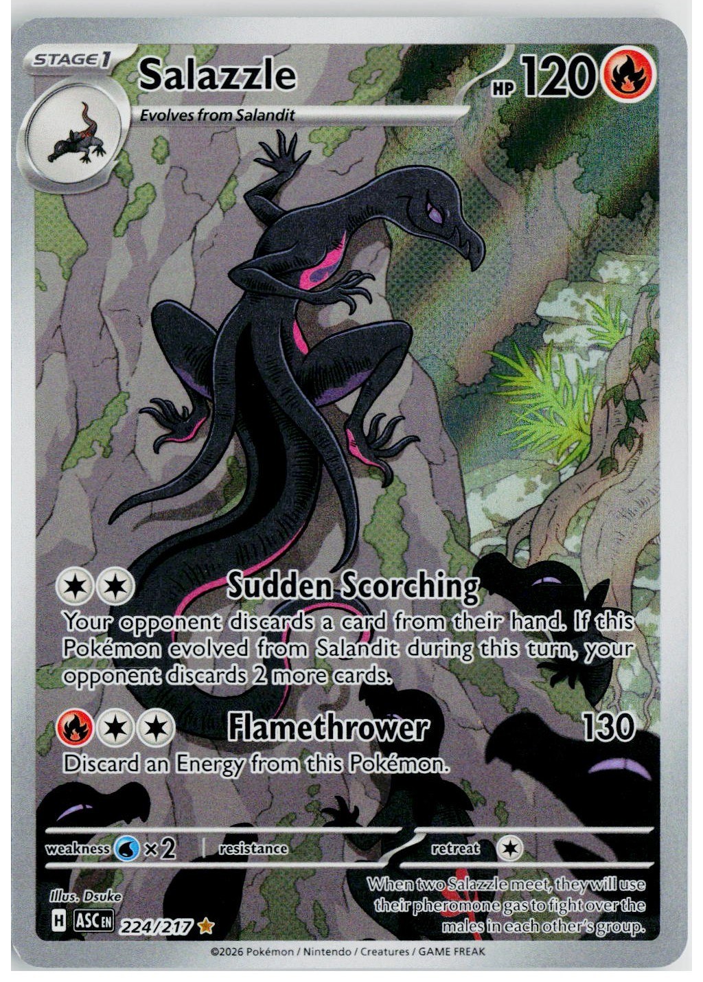 2026 Pokemon ME: Ascended Heroes #224 Salazzle
