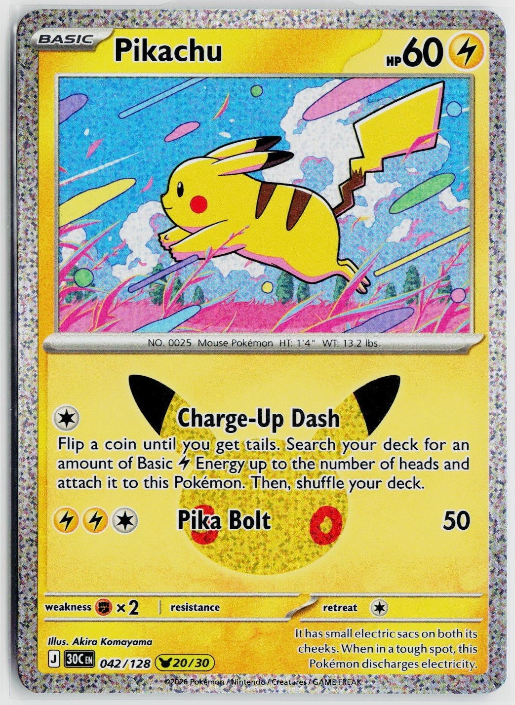 2026 Pokemon ME: 30th Celebration #042 Pikachu