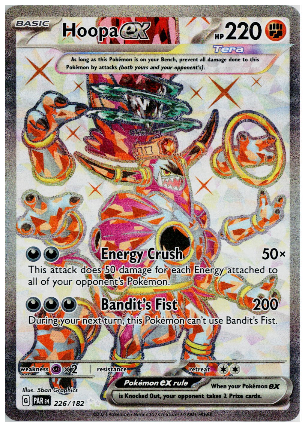 2023 Pokemon SV04: Paradox Rift #226 Hoopa ex