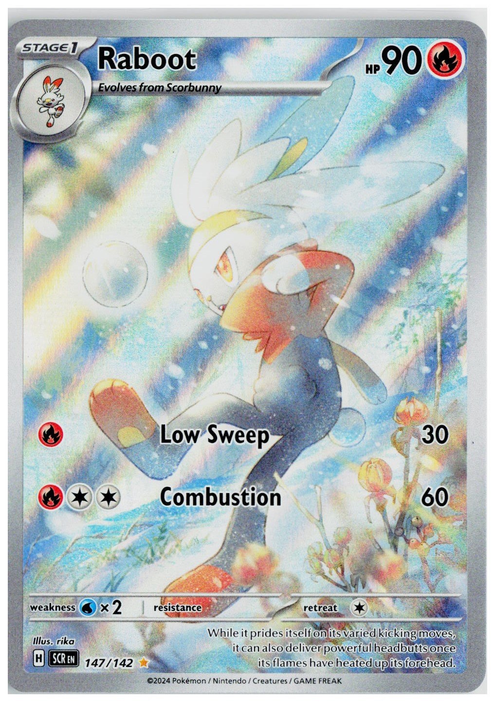 Pokemon 2024 SV07: Stellar Crown #147 Raboot
