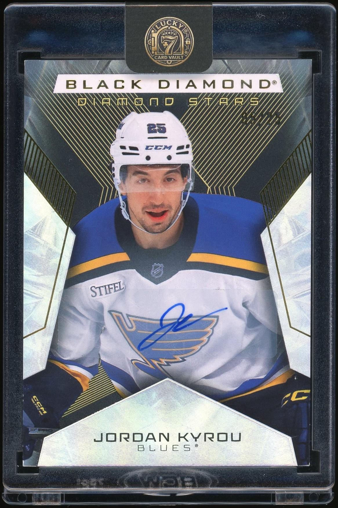 2025-26 Upper Deck Black Diamond Hockey Jordan Kyrou #BDS-JK