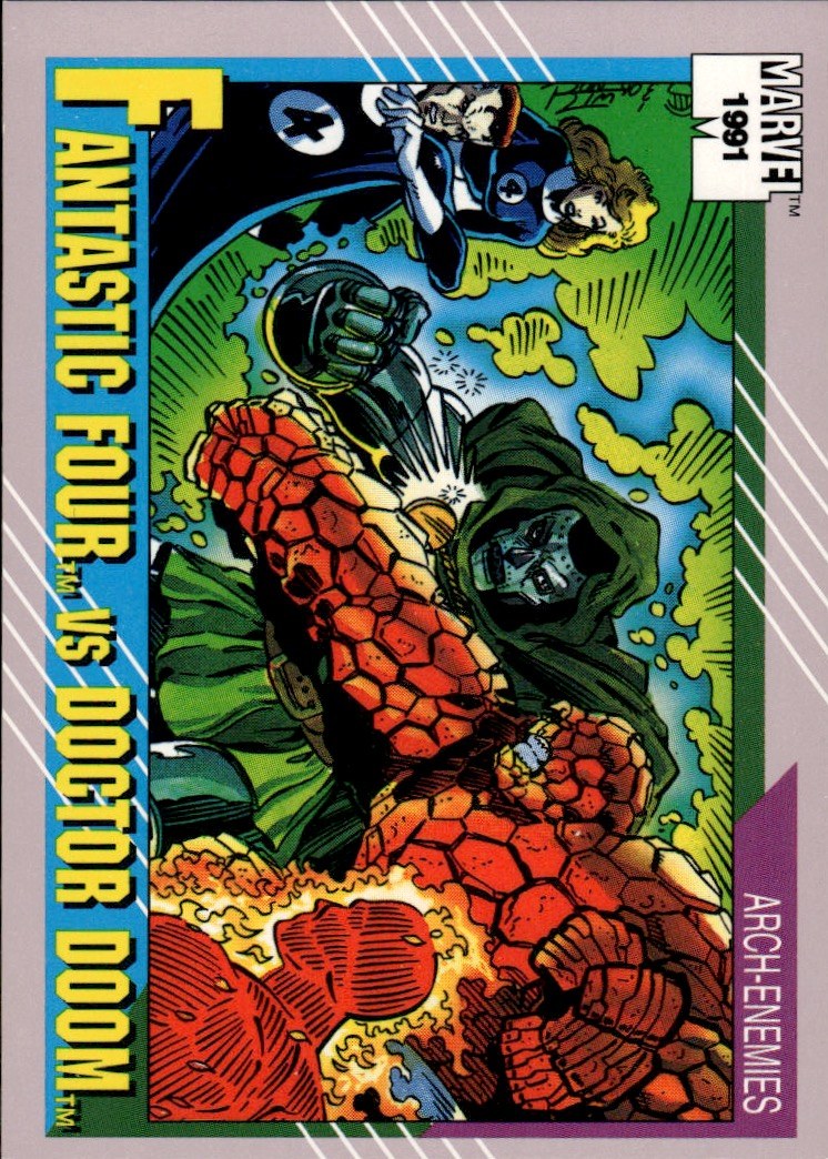 1991 Impel Marvel Universe II #124 Fantastic Four vs. Doctor Doom Promos