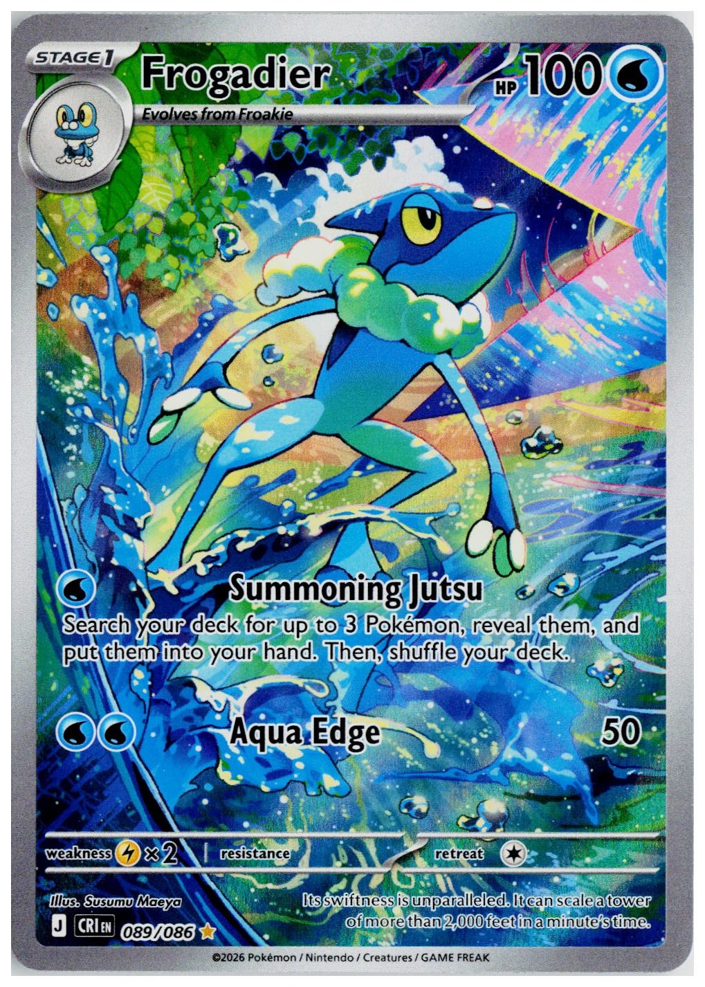 2026 Pokemon ME04: Chaos Rising #089 Frogadier