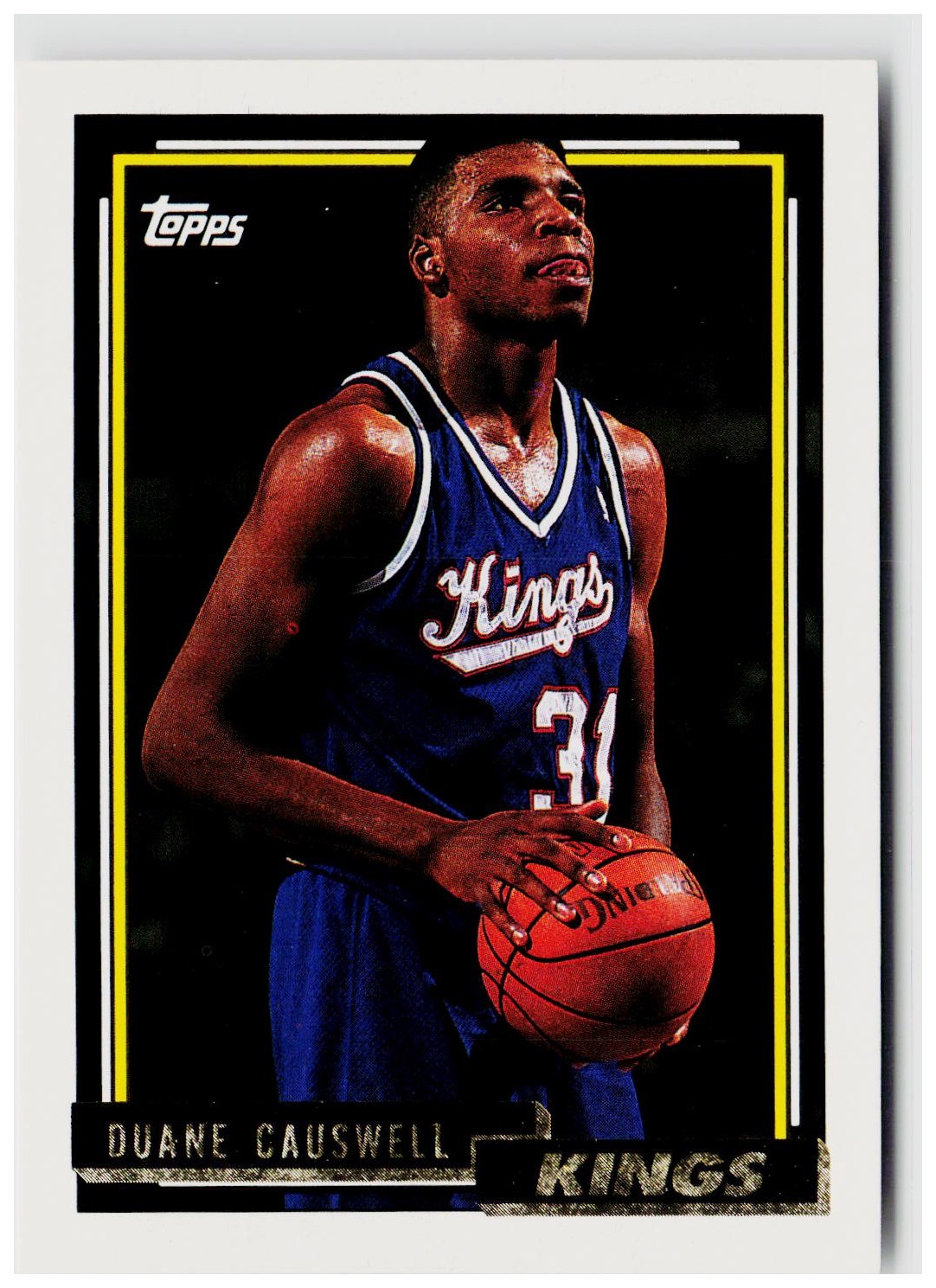 1992-93 Topps #323 Duane Causwell Gold