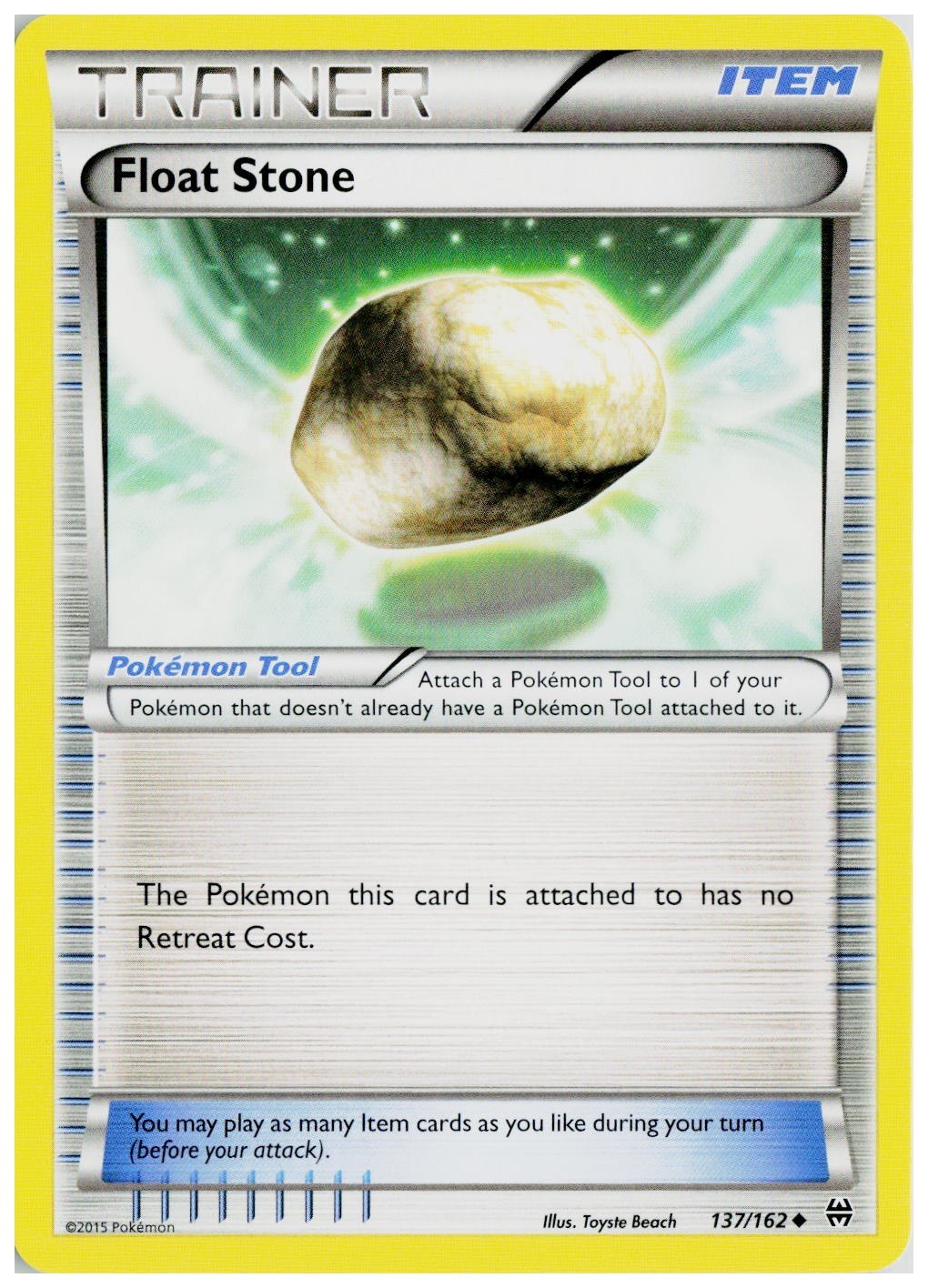 2015 Pokemon XY - BREAKthrough #137 Float Stone