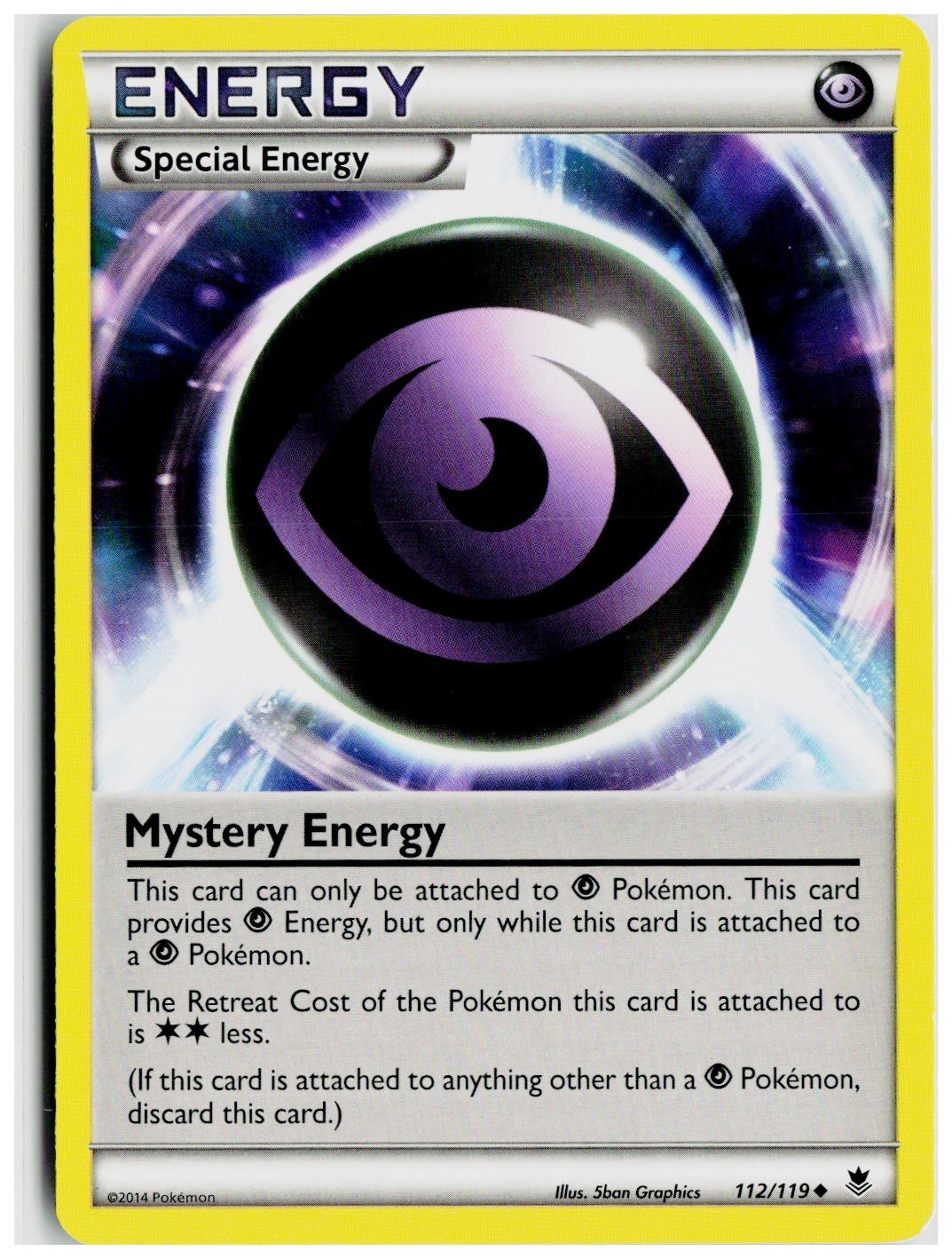 2014 Pokemon XY - Phantom Forces #112 Mystery Energy