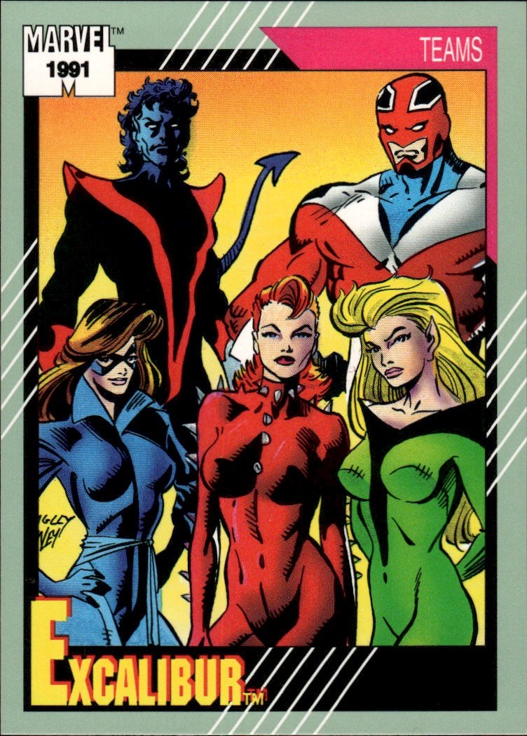 1991 Impel Marvel Universe II #155 Excalibur