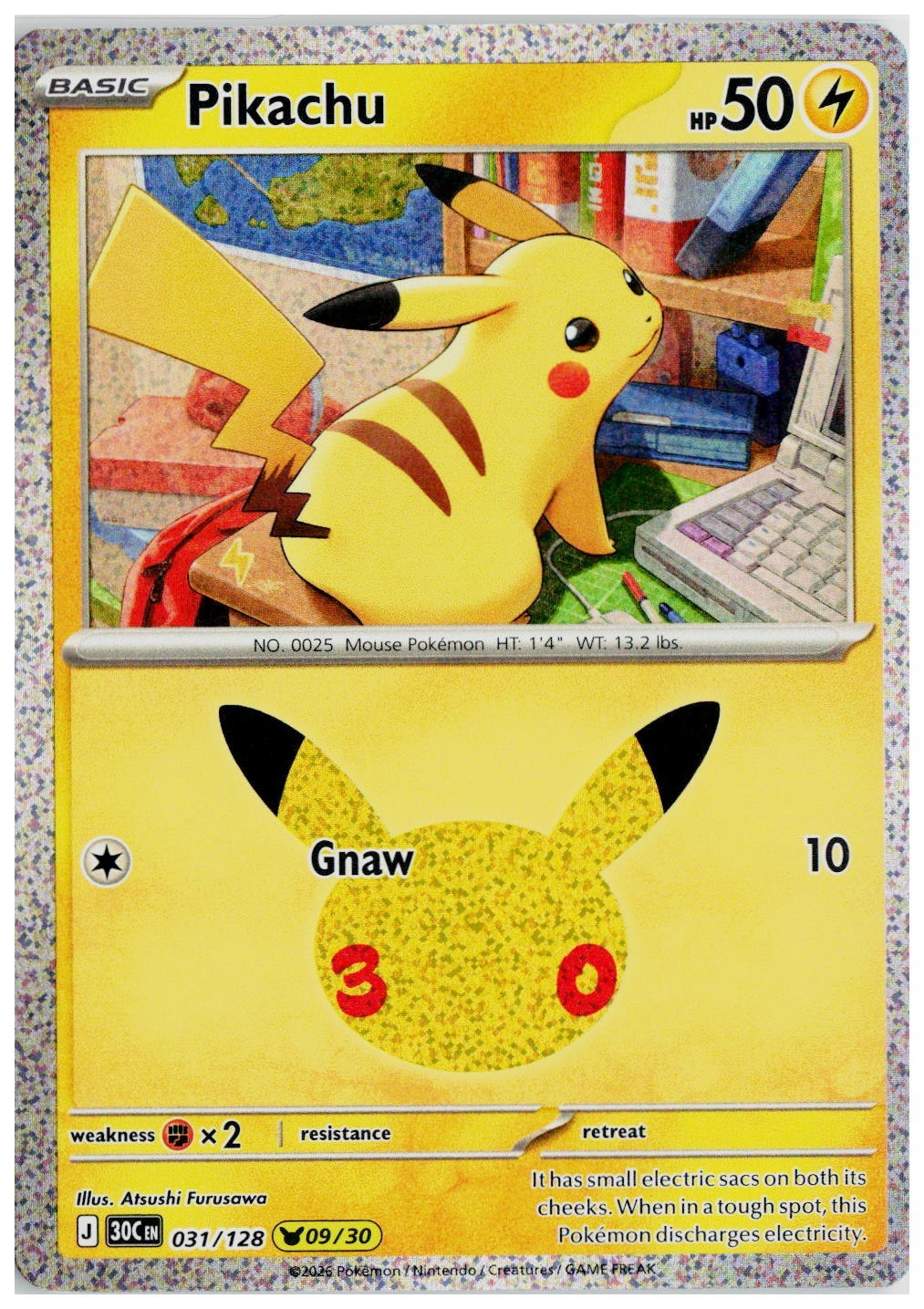 2026 Pokemon ME: 30th Celebration #031 Pikachu