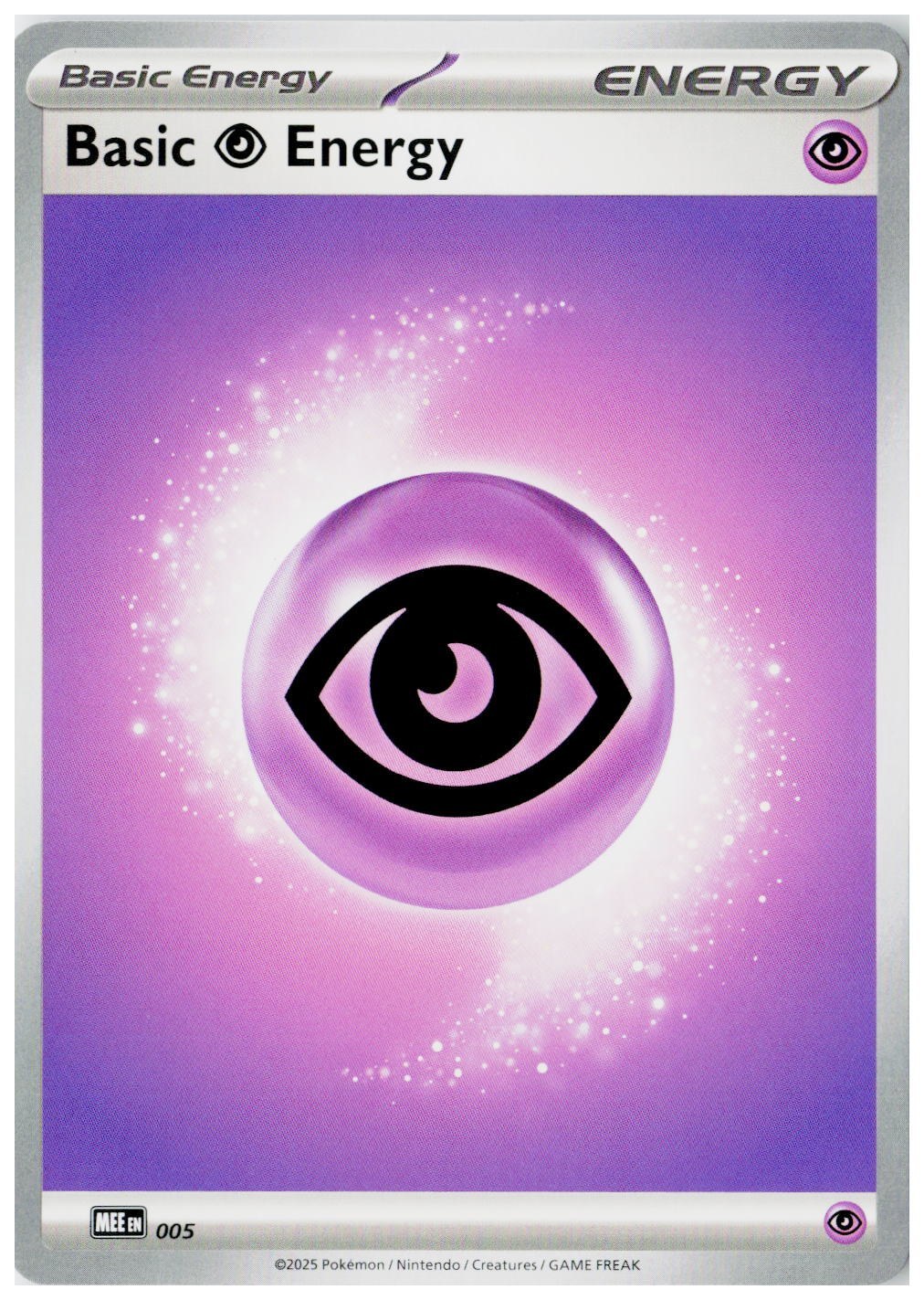 2026 Pokemon MEE: Mega Evolution Energies #5 Basic Psychic Energy