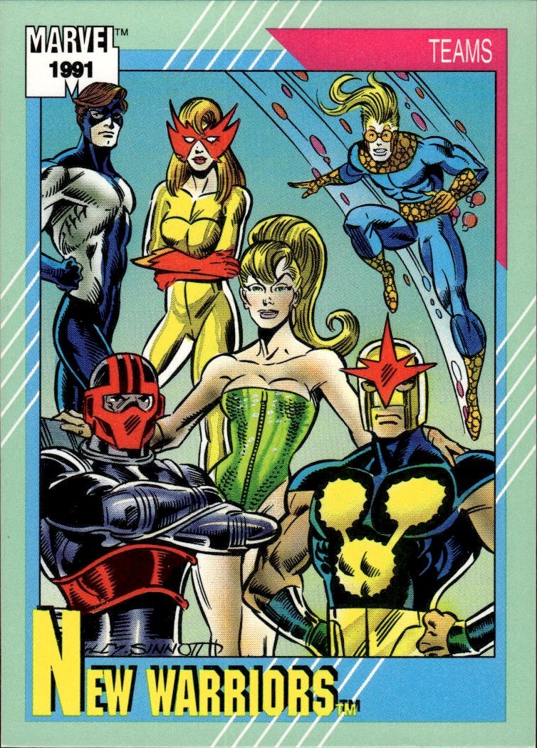 1991 Impel Marvel Universe II #156 New Warriors