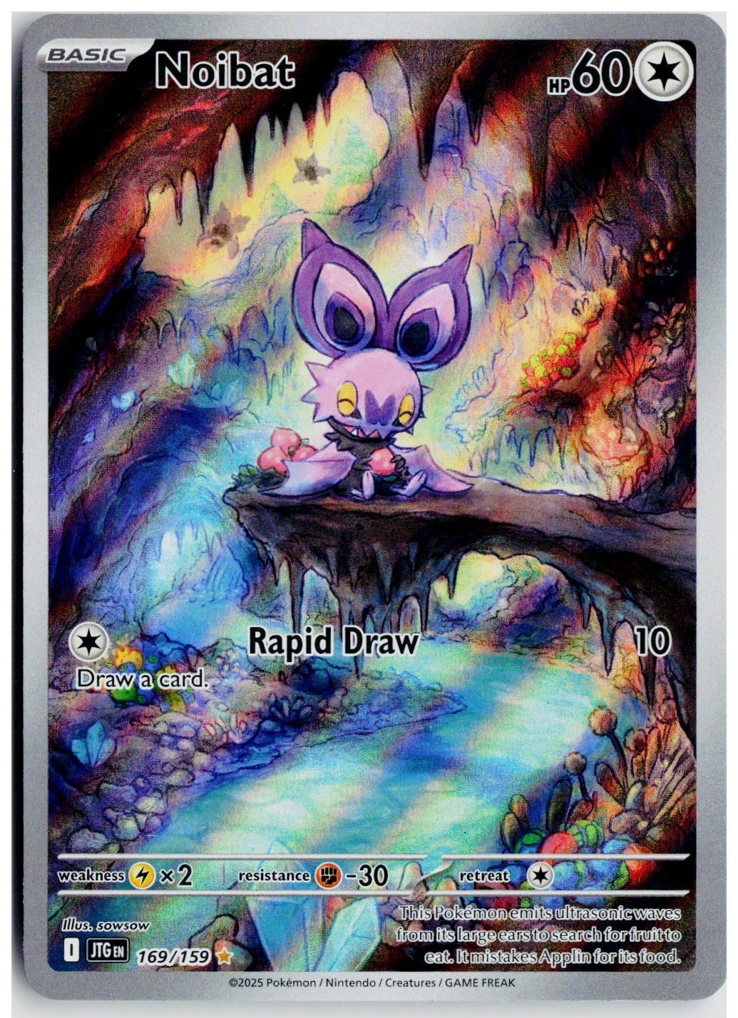 2025 Pokemon SV09: Journey Together #169 Noibat