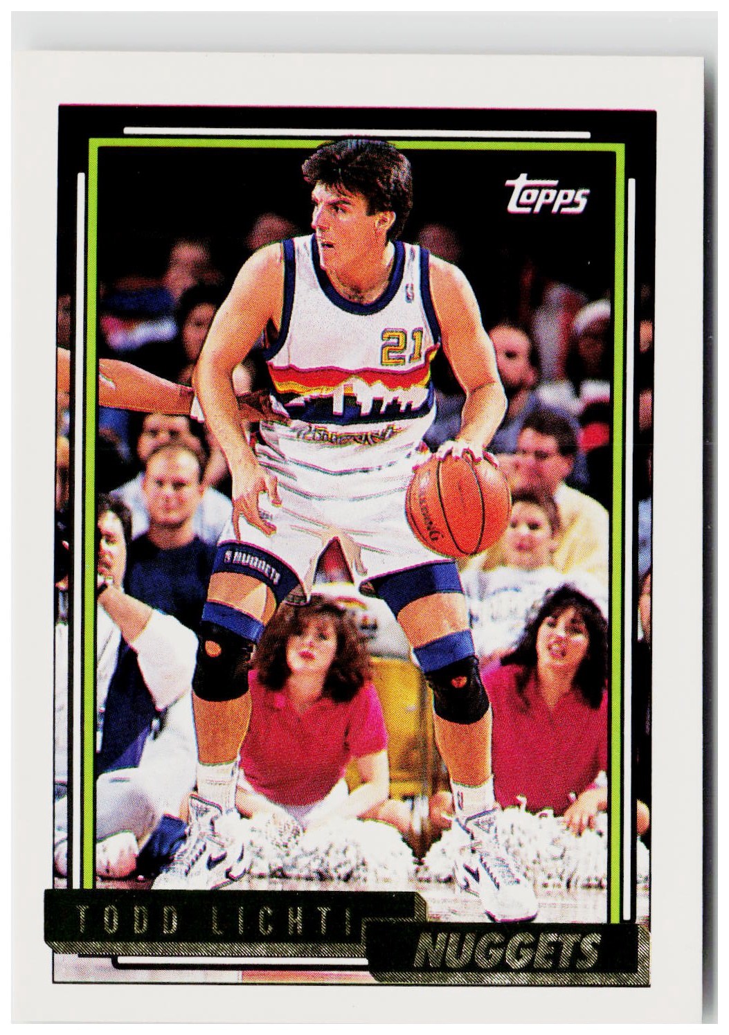 1992-93 Topps #182 Todd Lichti Gold