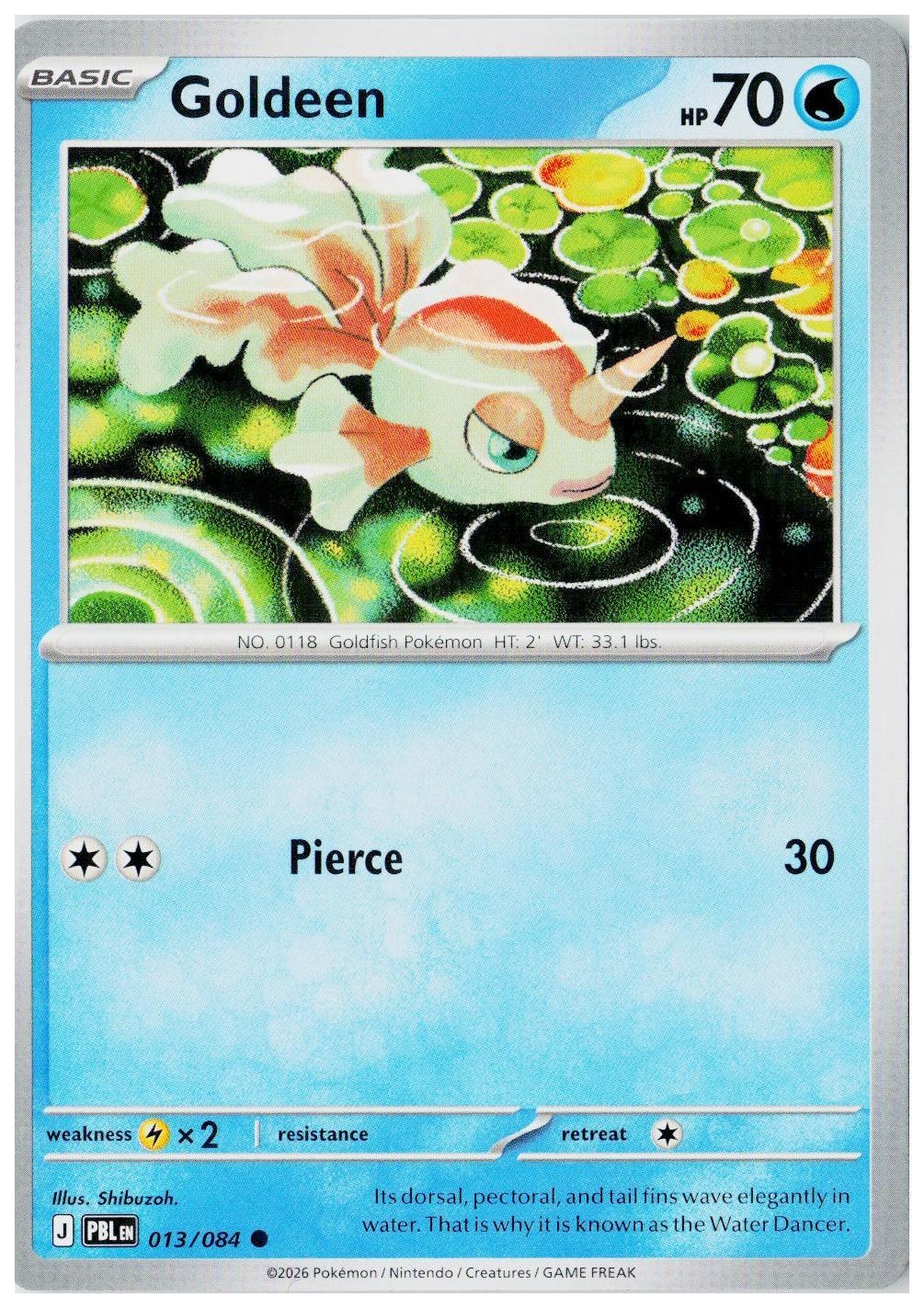2026 Pokemon ME05: Pitch Black #013 Goldeen