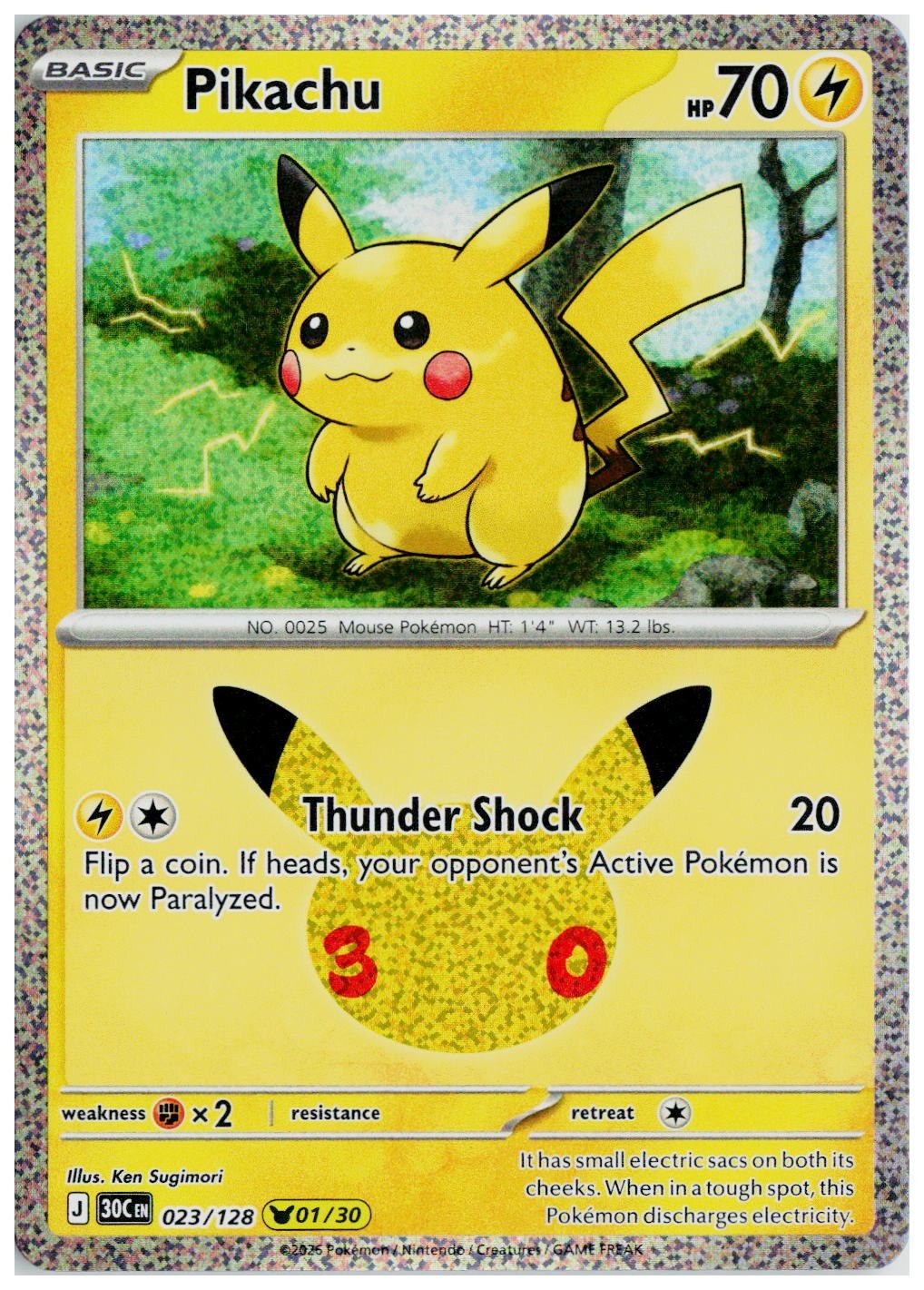 2026 Pokemon ME: 30th Celebration #023 Pikachu