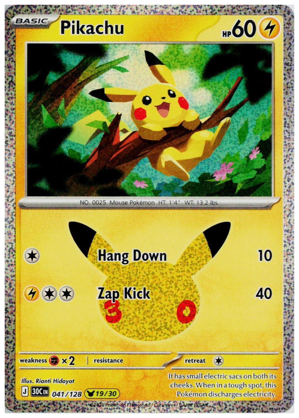 2026 Pokemon ME: 30th Celebration #041 Pikachu