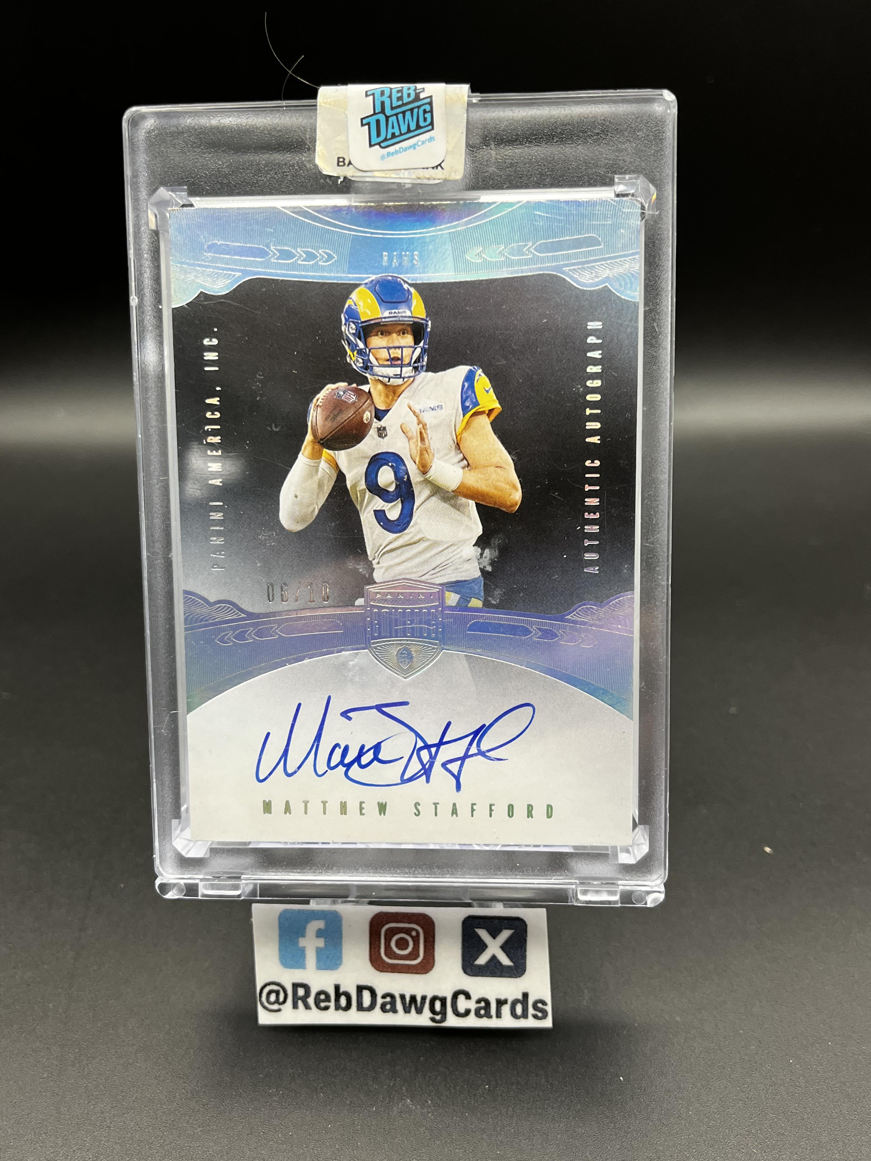 2022 Panini Eminence Matthew Stafford #1