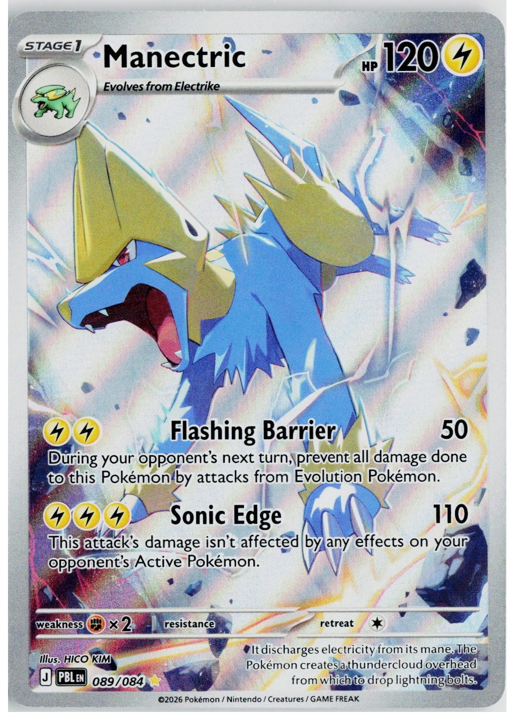 2026 Pokemon ME05: Pitch Black #089 Manectric