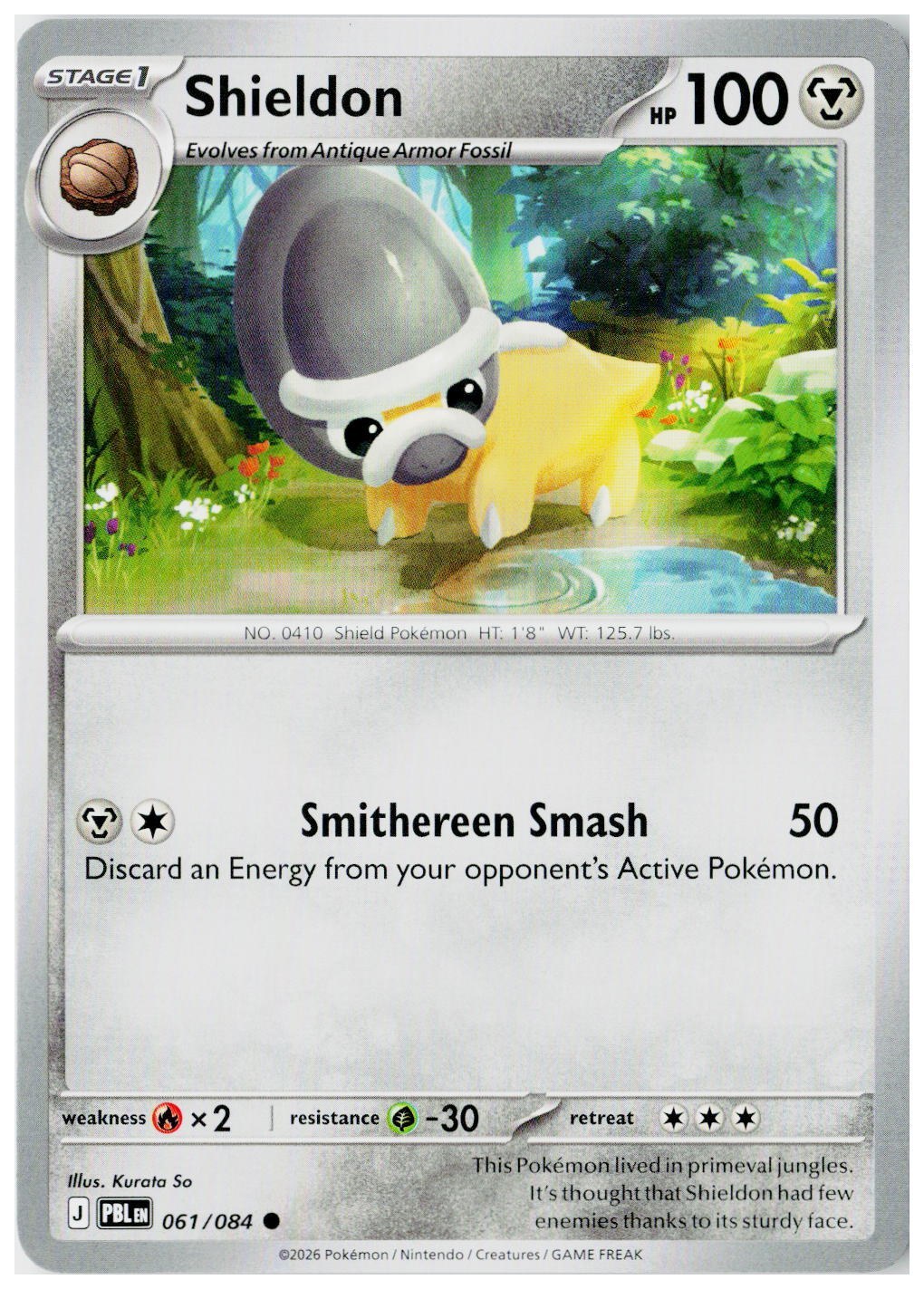 2026 Pokemon ME05: Pitch Black #061 Shieldon