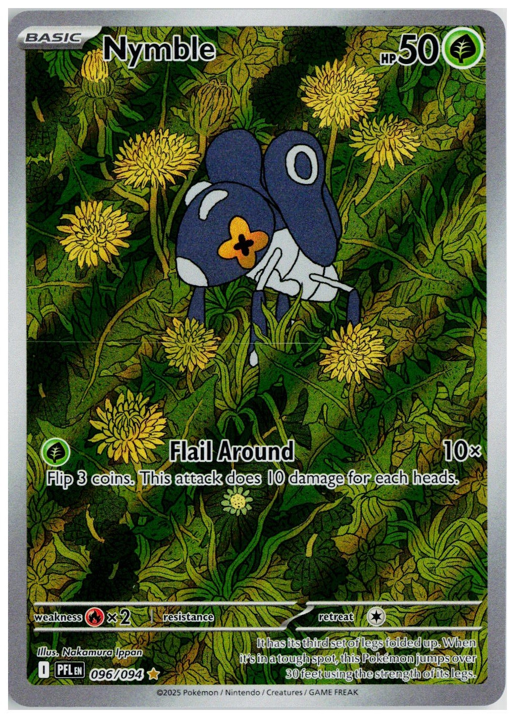 2025 Pokemon ME02: Phantasmal Flames #096 Nymble