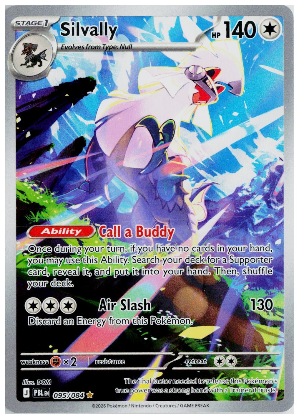 2026 Pokemon ME05: Pitch Black #095 Silvally