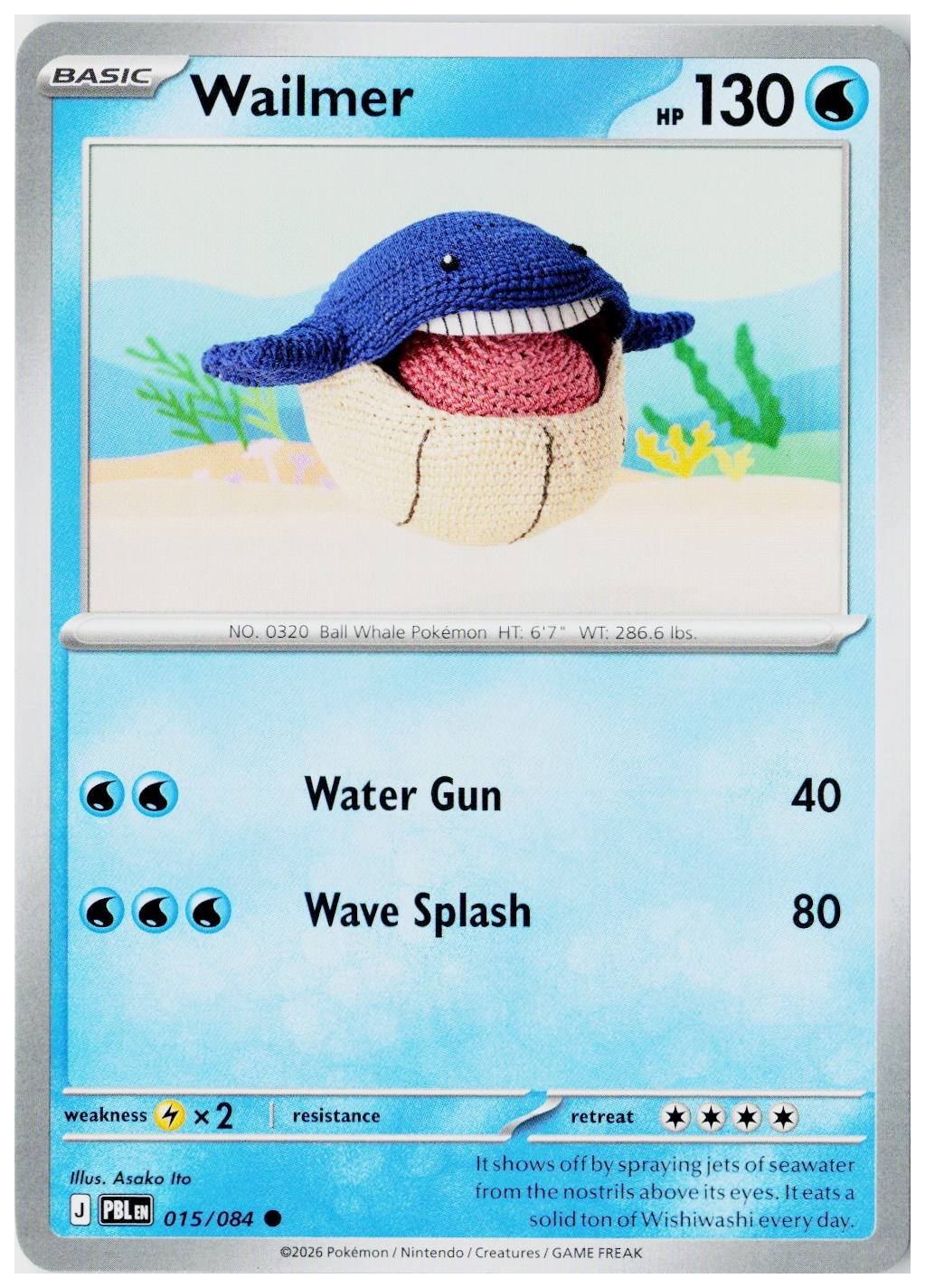 2026 Pokemon ME05: Pitch Black #015 Wailmer