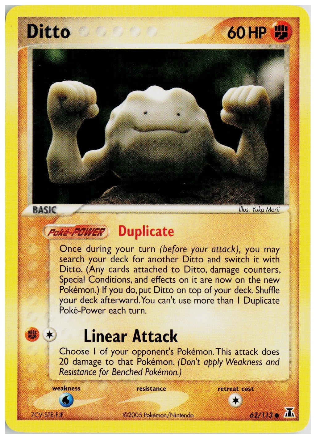 2005 Pokemon EX Delta Species #62 Ditto (Geodude)