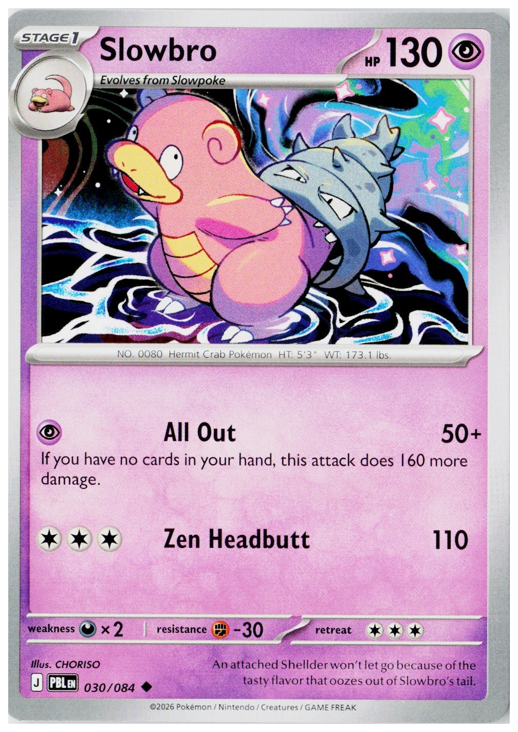 2026 Pokemon ME05: Pitch Black #030 Slowbro