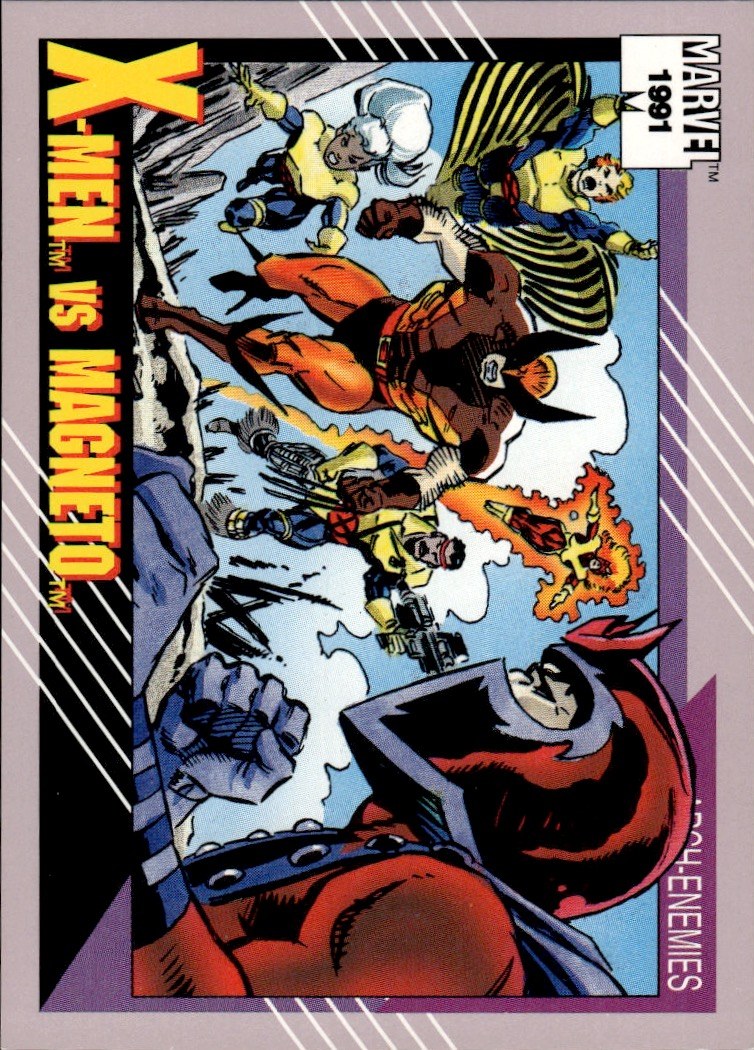 1991 Impel Marvel Universe II #125 X-Men vs. Magneto