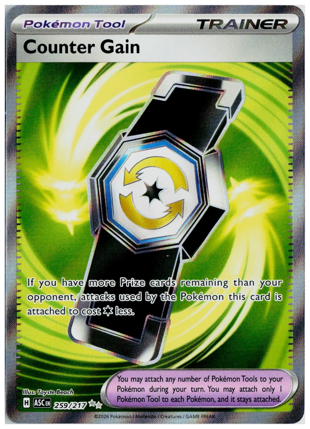 2025 Pokemon ME: Ascended Heroes #259 Counter Gain