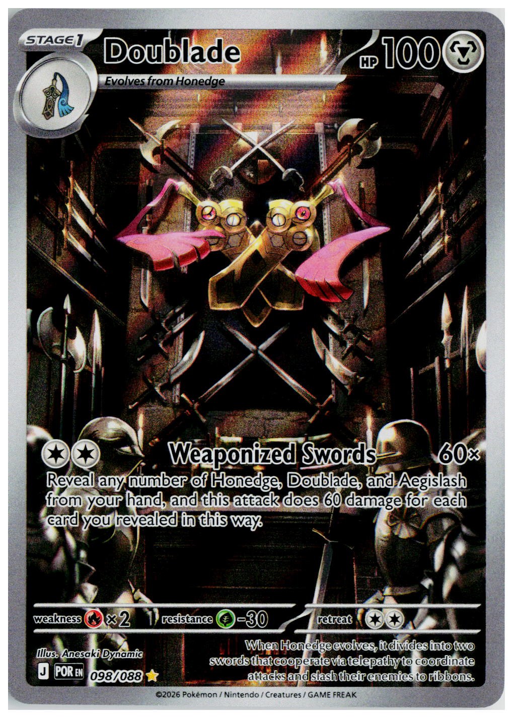 2026 Pokemon ME03: Perfect Order #098 Doublade
