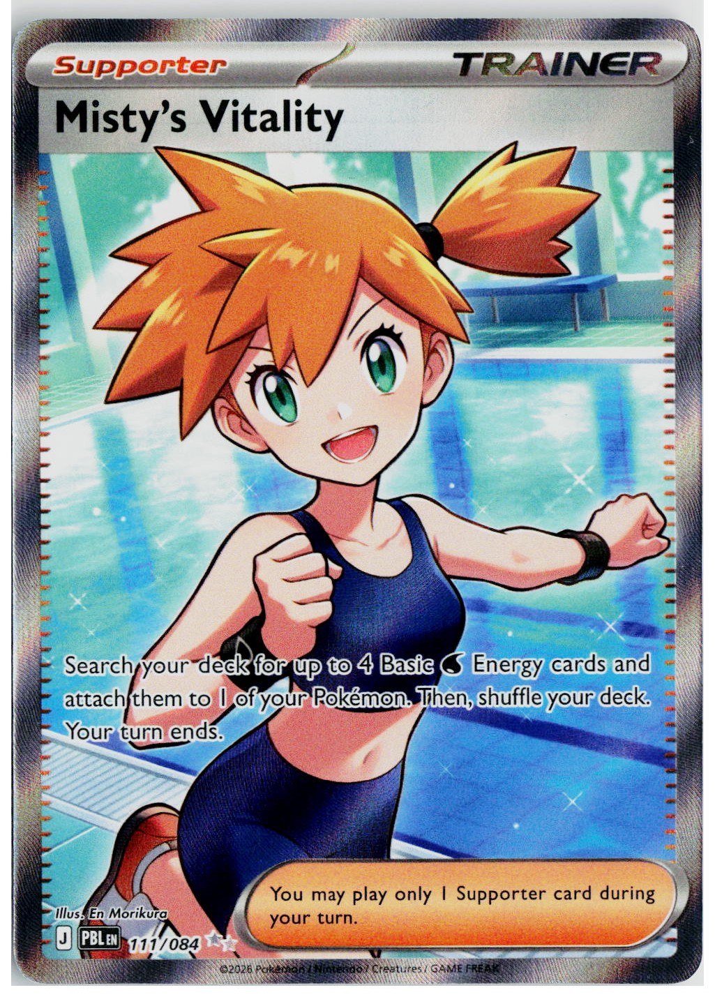 2026 Pokemon ME05: Pitch Black #111 Misty's Vitality