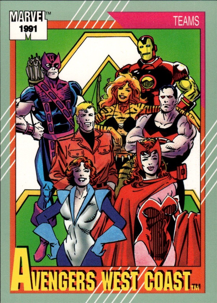 1991 Impel Marvel Universe II #152 Avengers West Coast